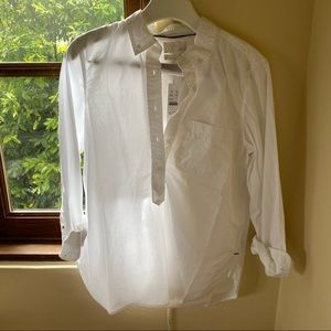 J. Crew classic fit washed cotton poplin popover